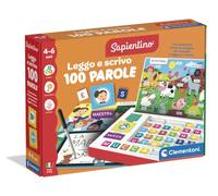 Clementoni Sapientino - Leggo e Scrivo 100 Parole, Gioco Educativo Bambini 4-6 Anni, Scrivania con Lavagna Cancellabile, Lettere e Carte per Imparare a Leggere, Made in Italy, Lingua Italiana, 16915