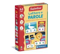 Clementoni Sapientino - Lettere e Parole, Gioco Educativo Bambini 3-5 Anni, Puzzle per Imparare Alfabeto e Parole e Stimolare la Manualità, Made in Italy, Lingua Italiana, 16845