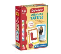 Clementoni Sapientino Montessori - Alfabeto Tattile, Gioco Educativo per Bambini 3-5 Anni con Flashcards per Imparare Lettere e Parole, Made in Italy, Lingua Italiana, 16838