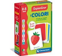 Clementoni Sapientino Montessori - Carte Colori, Gioco Educativo Montessori Bambini 2 5 Anni, Flashcards per Imparare i Colori e Le Loro Gradazioni, Made in Italy, Lingua Italiana, 16836