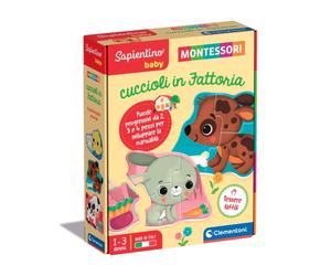 Clementoni Sapientino Montessori Cuccioli Fattoria Clementoni