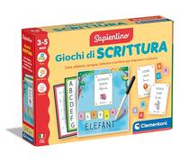 Clementoni Sapientino Montessori - Giochi di Scrittura, Gioco Educativo Bambini 3-5 Anni, Lavagnette Riscrivibili e Flashcards per Imparare a Scrivere, Made in Italy, Lingua Italiana, 16874
