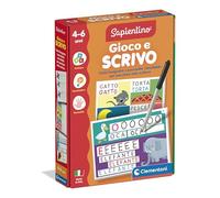 Clementoni Sapientino Montessori - Gioco e Scrivo, Gioco Educativo Bambini 4-6 Anni, Lavagnette Riscrivibili per Sviluppare Scrittura e Vocabolario, Made in Italy, Lingua Italiana, 16844