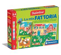 Clementoni Sapientino Montessori - La mia Fattoria, Gioco Educativo con Puzzle Animali Sagomati per Bambini 2-4 Anni, Sviluppo del Linguaggio e Tattile, Made in Italy, Lingua Italiana, 16856
