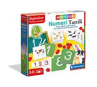 Clementoni Sapientino Montessori - Numeri Tattili, Gioco Educativo Metodo Montessoriano per Bambini 3-6 Anni per Imparare i Numeri e Contare, Made in Italy, Lingua Italiana, 16361