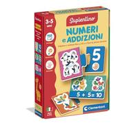 Clementoni Sapientino - Numeri e Addizioni, Gioco Educativo Bambini 3-5 Anni, Puzzle per Riconoscere Le Cifre e Imparare a Contare, Made in Italy, Lingua Italiana, 16840