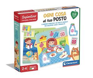 Clementoni Sapientino Ogni Cosa al Suo Posto, Gioco educativo 2 Anni con schede illustrate, Tessere ad Incastro, Play for Future, Made in Italy, 16138