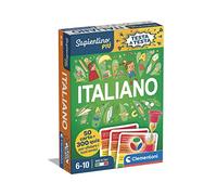 Clementoni Sapientino più - Testa a Testa Italiano, Quiz Educativo con Flashcards per Bambini 6-10 Anni, Divertenti Domande sul Mondo Italiano, Made in Italy, Lingua Italiana, 16439