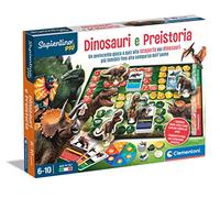 Clementoni- Sapientino Preistoria Educativo da 6 a 10 Anni (Versione in Italiano), Tavolo Bambini, Gioco Dinosauri-Made in Italy, Multicolore, 16393
