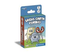 Clementoni - Sasso Carta Forbici, Mazzo di 40 Carte Illustrate, Gioco di Strategia per Bambini 5+ Anni, 2-4 Giocatori, Idea Regalo, Made in Italy, Lingua Italiana, 16586