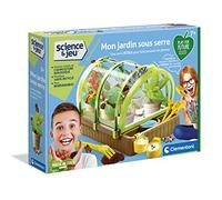 Clementoni - Science & Game - Il mio giardino sotto serra - Design moderno - Segreti della coltivazione biologica - Set completo di attrezzi e vasi speciali - per bambini dai 7 anni in su, 30 x 20 x