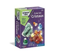 Clementoni - Scienza & Gioco: Crea i Tuoi Cristalli - Cristalli Colorati con Forme meravigliose - Cofanetto Scienza per Bambini - Esperienza Scientifica - Made in Italy - da 8 Anni - 52067
