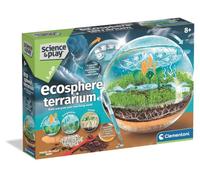 Clementoni Science & Play Kit Ecosphere Giocattolo STEM per Bambini, Guarda il Ciclo dell'Acqua e la Crescita delle Piante in Azione, Età 7+, Made in Italy, Versione Inglese, 75182