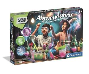 Clementoni Scienza e Gioco - Abracadabra - Esperimenti e Pozioni Sorprendenti, Bambini 8+ Anni, Immergiti nel Mondo della Magia con questo Kit di esperimenti, Made in Italy, Lingua Italiana, 19436
