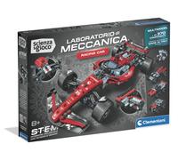 Clementoni Scienza e Gioco Build - Auto da Corsa Laboratorio di Meccanica, Kit Costruzioni Meccaniche Bambini 8+ Anni, Macchina con Sterzo Funzionante, Made in Italy, Lingua Italiana, 19490