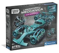 Clementoni Scienza e Gioco Build - Auto Supersonica, Car 2 in 1, Laboratorio di Meccanica Bambini 8+ Anni, Set Costruzioni 320 Componenti, Ingegneria e Manualità, Made in Italy, Lingua Italiana, 19468