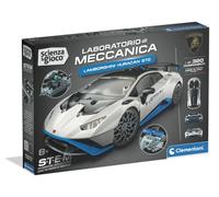 Clementoni Scienza e Gioco Build- Lamborghini Huracan STO Laboratorio di Meccanica, Kit Costruzioni Bambini 8+Anni, Auto Sportiva da Assemblare con Differenziale, Made in Italy, Lingua Italiana, 19491
