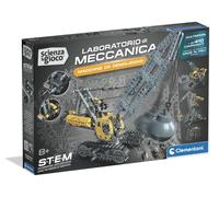 Clementoni Scienza e Gioco Build - Macchine da Demolizione Laboratorio di Meccanica, Costruzioni Meccaniche Bambini 8+ Anni, Gru Cingolata con Palla, Made in Italy, Lingua Italiana, 19481