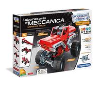 Clementoni Scienza e Gioco Build - Monster Trucks, Laboratorio di Meccanica, Set Costruzioni Bambini 8+ Anni, per Scoprire i Principi di Meccanica e Ingegneria, Made in Italy, Lingua Italiana, 19087