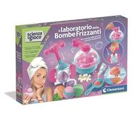 Clementoni Scienza e Gioco - Il Laboratorio delle bombe Frizzanti, Set Creazioni Effervescenti, Colorate e Profumate, Bambine 8+ Anni, Crea Bombe da Bagno Colorate e Profumate, Lingua Italiana, 19437