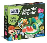 Clementoni Scienza e Gioco Lab - Apprendisti Esploratori, Kit Scientifico per Bambini 5+ Anni, Laboratorio con Binocolo, Bug Viewer, Stampini e Carte Natura, Made in Italy, Lingua Italiana, 19363