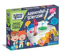 Clementoni Scienza e Gioco Lab - Apprendisti Scienziati - Kit Esperimenti di Scienza, Gioco Scientifico Bambini 5 Anni+, Laboratorio di Chimica, Versione in Italiano, Made in Italy, Multicolore, Medio