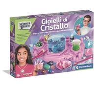 Clementoni Scienza e Gioco Lab - Gioielli di Cristallo, Gioco Scientifico per Bambini 8+ Anni, Scopri la Scienza dei Cristalli e delle Pietre Preziose, Made in Italy, Lingua Italiana, 19433