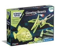 Clementoni Science & Play-Glowing Beasts-Gioco Scientifico 7 Anni (Italiano, Inglese, Francese, Tedesco, Spagnolo, Olandese E Polacco), Made in Italy, Multicolore, 19311, Esclusivo Amazon
