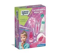 Clementoni Scienza e Gioco Lab - Kit Lucidalabbra, Mini Set Laboratorio Cosmetico per Bambine 8+ Anni per Creare Gloss Labbra Colorati e Profumati, Lingua Italiana, 19415