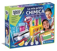 Clementoni Scienza e Gioco Lab - La Mia Prima Chimica, Laboratorio di Chimica Bambini 8+ Anni, 100 Esperimenti, Tavola Periodica e Strumenti Scientifici, Gioco Made in Italy, Lingua Italiana, 19358