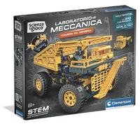 Clementoni Scienza e Gioco Laboratorio di Meccanica - Camion Da Miniera, Set Costruzioni 2 In 1 Bambini 8+ Anni, STEM Ingegneria Automobilistica, Made In Italy, Lingua Italiana, 19450