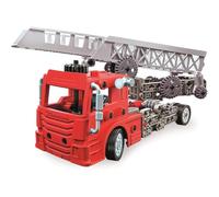 Clementoni - Scienza e Gioco, Laboratorio di Meccanica: Camion dei Pompieri, Set di Costruzione STEM, +170 Componenti, età 8+, Made in Italy, 55671