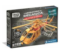 Clementoni - Scienza e Gioco, Laboratorio di Meccanica: Elicottero da Salvataggio, Kit da Costruzione STEM, più di 220 Componenti, età 8+, Made in Italy, 55666