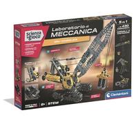 Clementoni Scienza e Gioco Laboratorio di Meccanica - Gru Cingolata, Set Costruzioni Bambini 8+ Anni, Scopri i Principi dell'Ingegneria, Made in Italy, Lingua Italiana, 19442