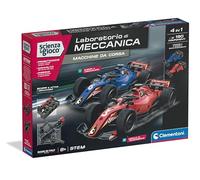 Clementoni Scienza e Gioco Laboratorio di Meccanica - Macchine da Corsa 2 in 1, Set Costruzioni Bambini 8+ Anni, Scopri i Principi dell'Ingegneria, Made in Italy, Lingua Italiana, 19429