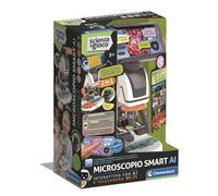 Clementoni Scienza e Gioco - Microscopio smart AI, Interattivo con Telecamera Wi-Fi, Super Microscopio con modalità Digitale e analogica, Bambini 8+ Anni, Lingua Italiana, 19387