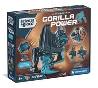 Clementoni Scienza e Gioco Robotics - Gorilla Power, Robot da Costruire, Bambini da 8+ Anni, Abilità Logiche e Tecnologiche, Motore Elettrico, Suoni Realistici, STEM e Robotica, Lingua Italiana, 19453