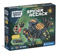 Clementoni Scienza e Gioco Robotics - Spider Attack, Robot da Costruire Bambini 8+ Anni, Abilità Logiche e Tecnologiche, Movimento Realistico e Occhi LED, STEM e Robotica, Lingua Italiana, 19456