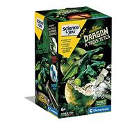 Clementoni - Scienza e gioco - Uovo leggendario - Drago a tre teste - Uovo da rompere e drago da assemblare - Martello e scalpello incluso - Per bambini dai 6 anni in su