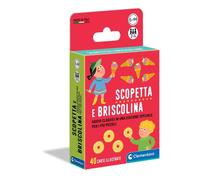 Clementoni - Scopetta e Briscolina, Mazzo di 40 Carte Semplificate e Illustrate, Gioco da Tavolo per Bambini 5+ Anni e Tutta la Famiglia, 2-4 Giocatori, Made in Italy, Lingua Italiana, 16633