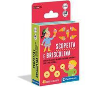 Clementoni - Scopetta e Briscolina, Mazzo di 40 Carte Semplificate e Illustrate, Gioco da Tavolo per Bambini 5+ Anni e Tutta la Famiglia, 2-4 Giocatori, Made in Italy, Lingua Italiana, 16633