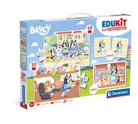 Clementoni - 18320 Edukit 4-in-1 Bluey bordspellen set (memo, puzzel 30 en 48 de