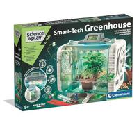 Clementoni Smart-Tech Serra - Kit interattivo STEM Plant Science con sensori, schermo LCD e modalità di crescita per bambini dagli 8 anni in su