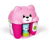 Clementoni Soft Clemmy Mattoncini Morbidi Clemmy Secchiello Cat e Kitty 7 Pz Ros