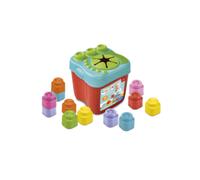 Clementoni - soft clemmy - touch, build and play sensory bucket, mattoncini morbidi