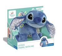Clementoni Disney Baby Baby Stitch Gattona con Me, Topolino Peluche per Imparare a Gattonare, Gioco Prima Infanzia Bambini 6-36 Mesi, Insegna Numeri e Versi degli Animali, Lingua Italiana, 17537