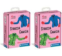 Clementoni - Straccia Camicia, Mazzo di 40 Carte Semplificate e Illustrate, Gioco da Tavolo per Bambini 4+ Anni e Tutta la Famiglia, 2-6 Giocatori, Made in Italy, Lingua Italiana, 16298