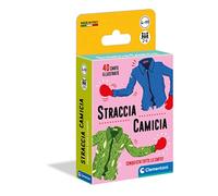 Clementoni - Straccia Camicia, Mazzo di 40 Carte Semplificate e Illustrate, Gioco da Tavolo per Bambini 4+ Anni e Tutta la Famiglia, 2-6 Giocatori, Made in Italy, Lingua Italiana, 16298