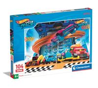 Clementoni Supercolor Hotwheels Puzzle 104 Teile - Auto Puzzle für Kinder ab 6 J