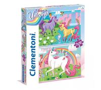 Clementoni Puzzle Supercolor – Credo nei Unicorni (Unicorno Brilliant) 2x20 pezzi